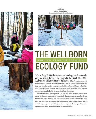 Here in Hanover Spring 2017 Issue - The Wellborn Ecology Fund, Learning "From the Ground Up"